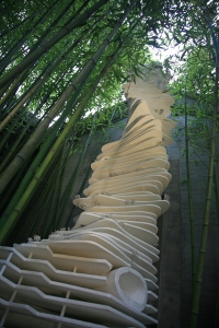 Architektonisches Modell in einem Traditionen Hof in Peking 03